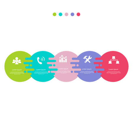 Infographic element with icons and options. Vector illustration.のイラスト素材