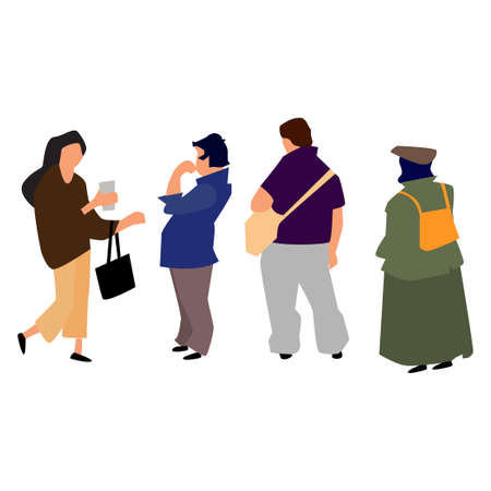 People with different lifestyle design. Vector illustrationのイラスト素材