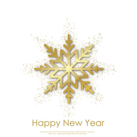 Happy New Year or Xmas greeting card. Vectorのイラスト素材