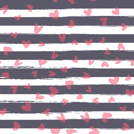 Seamless Valentines Day pattern with elements. Vectorのイラスト素材