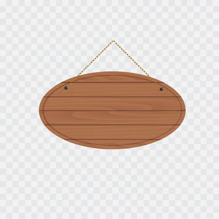 Old wooden signboard. Vector.のイラスト素材