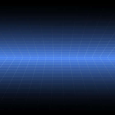 Abstract grid 3d lined background. Vector.のイラスト素材