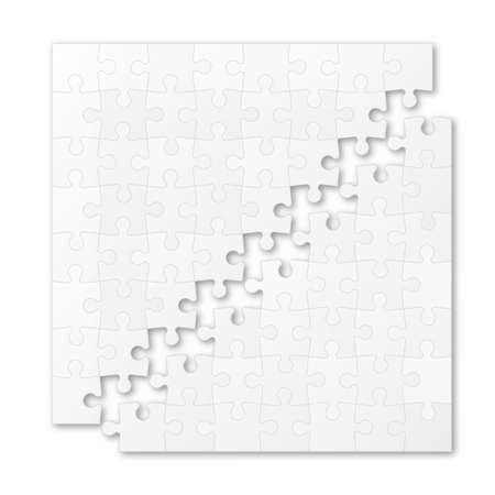 Set puzzle pieces. Texture mosaic background. Vector.のイラスト素材