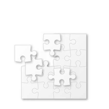 Set puzzle pieces. Texture mosaic background. Vector.のイラスト素材
