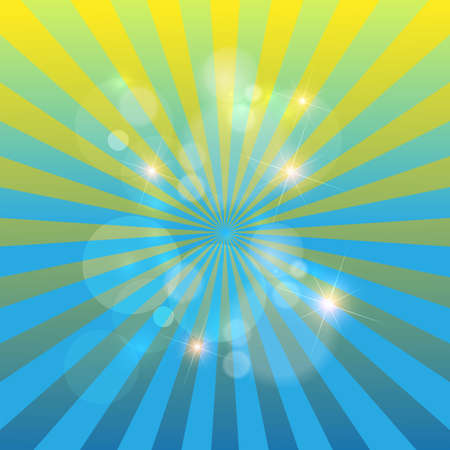 Abstract background with sun rays. Vector.のイラスト素材