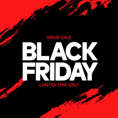 Black Friday sale card background. Vector.のイラスト素材