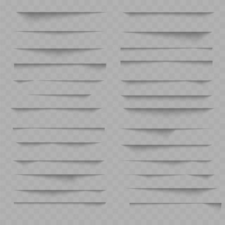 Set of vector transparent overlay shadows. Vectorのイラスト素材