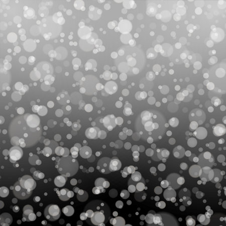 Abstract city background with realistic bokeh lights. Vector illustration.のイラスト素材