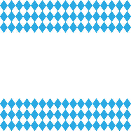 Oktoberfest and Bavarian flag pattern. Vector.のイラスト素材