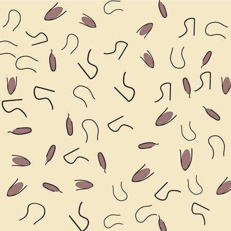 Seamless pattern with abstract figures. Vector.のイラスト素材