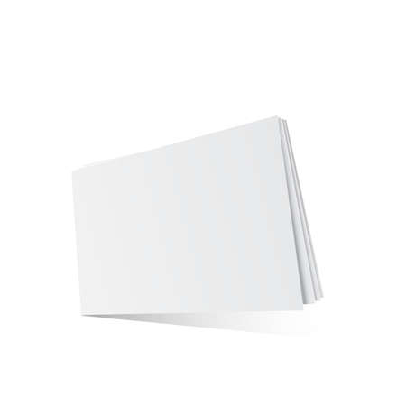 Mock up magazine, book, brochure or flyer. vector illustrationのイラスト素材