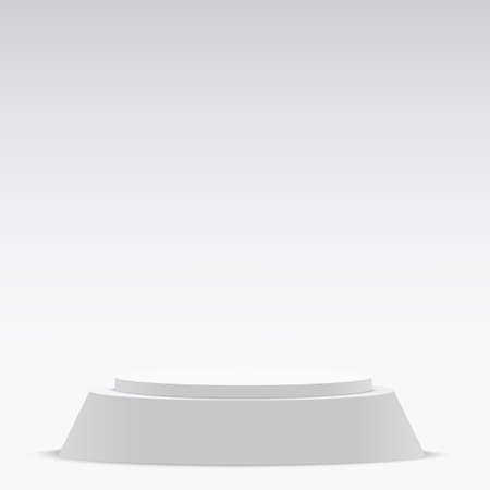 Abstract background with white color podium for presentation. vector illustrationのイラスト素材
