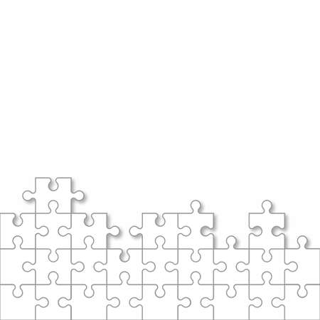 Jigsaw puzzle background with missing pieces. Vectorのイラスト素材