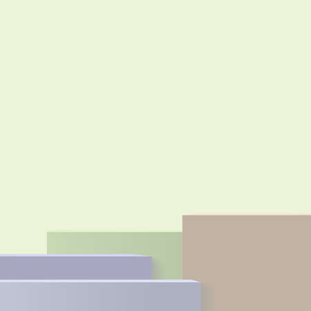 Abstract background with white colorful podium for presentation. vector illustrationのイラスト素材