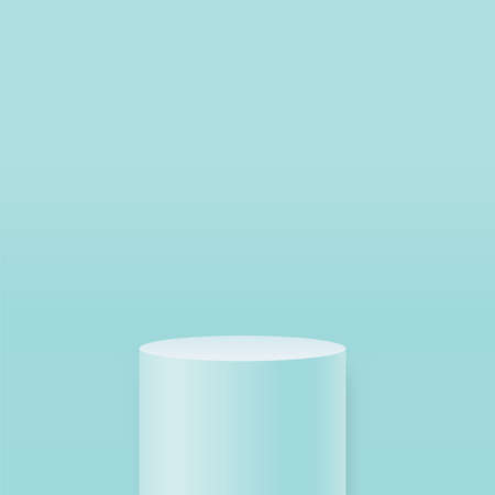 Abstract background with blue color podium for presentation. vector illustrationのイラスト素材