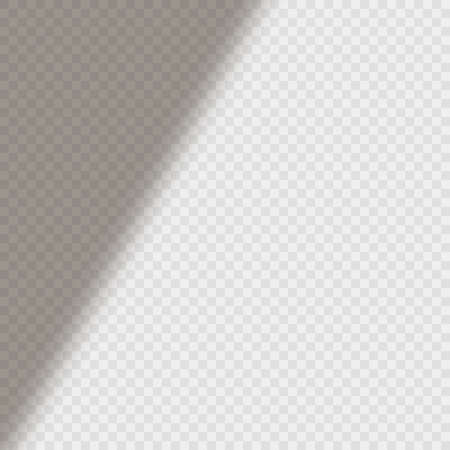 Realistic shadow overlay effects on transparent background. vector illustrationのイラスト素材