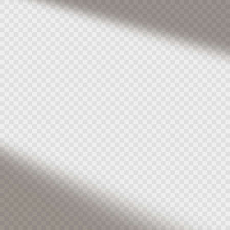 Realistic shadow overlay effects on transparent background. vector illustrationのイラスト素材