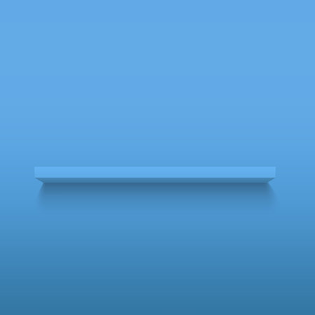 Blue podium in blue background for product presentation. vector illustrationのイラスト素材