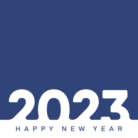 Happy New Year and Merry Christmas card with 3d text. vector illustration