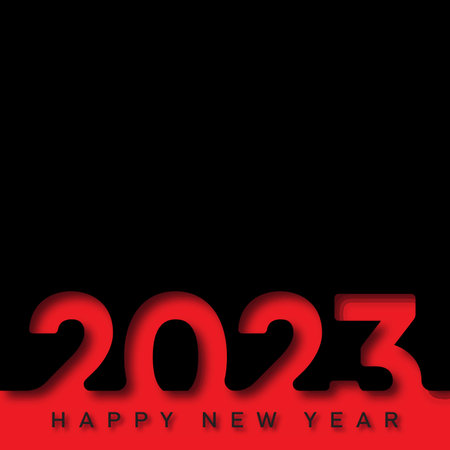 2023 Happy New Year and Merry Christmas card. vector illustration