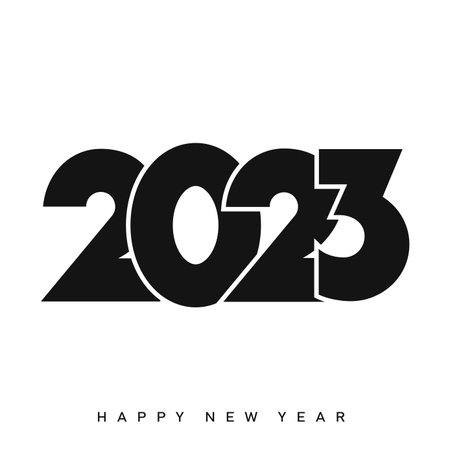 2023 Happy New Year and Merry Christmas card. vector illustration
