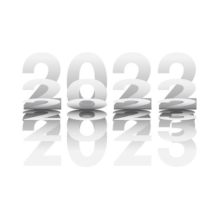 2023 Happy New Year and Merry Christmas card. vector illustration