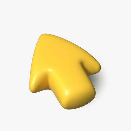 3d arrow cursor. computer pointer arrow. Vectorのイラスト素材