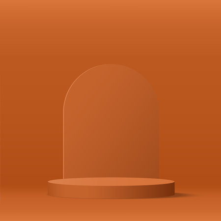 Abstract background with round podium for presentation. Vector illustration. EPS 10のイラスト素材