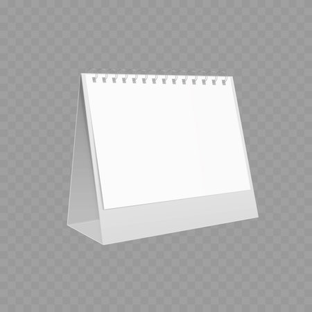 Blank Desk Calendar Mockup Vector illustrationのイラスト素材