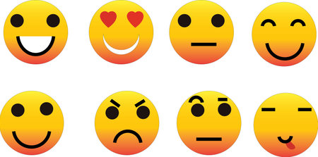 emotion ball with positive and negative emotionのイラスト素材