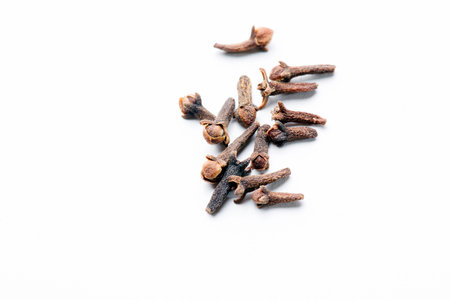 Dry cloves isolated on white background