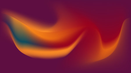 Colorful abstract waves create a captivating visual experience..のイラスト素材