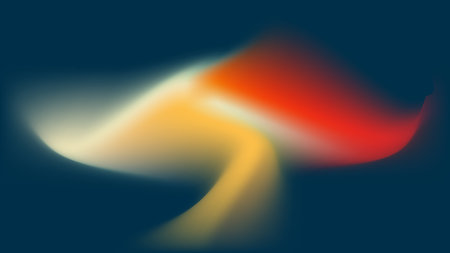 Abstract art swirls create vibrant colors and smooth gradients in composition..のイラスト素材