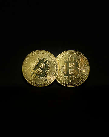 bitcoin metal replicaの写真素材