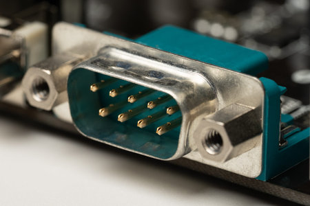 VGA monitor motherboard video signal output socket for personal computer display
