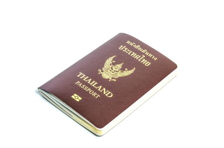 Passport on the White backgroundの写真素材