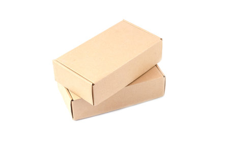 Cardboard Box isolated on a White background