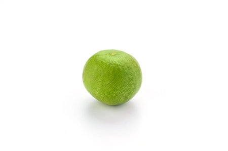 Fresh limes Isolated on white backgroundの写真素材