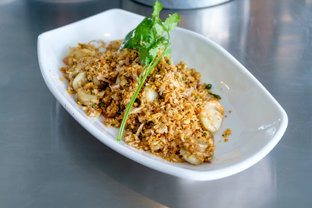 Thai Food (Scallop fried chilli salt)の写真素材