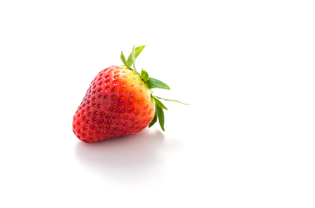 Strawberry on white backgroundの写真素材
