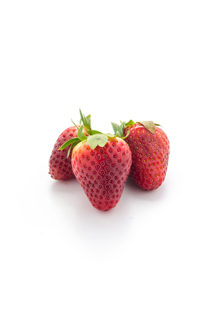 Strawberry on white backgroundの写真素材