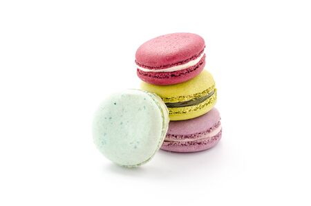 Macaroon isolate on white backgroundの写真素材