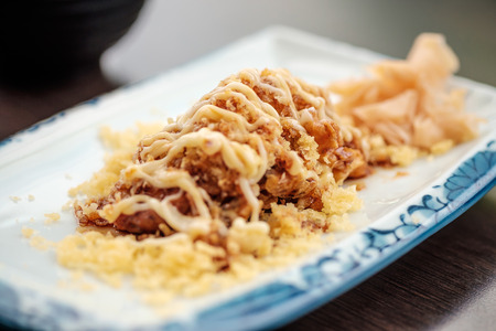 Fried soft shell crab Japanese styleの写真素材