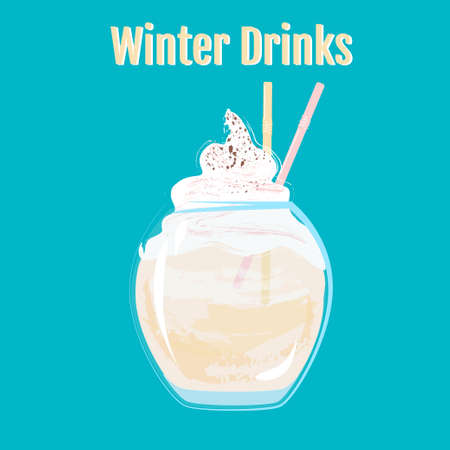 Vector illustration with cocktailのイラスト素材