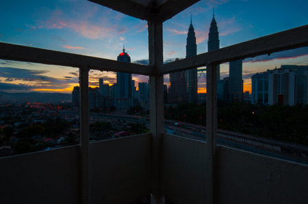 KLCC behind the fence