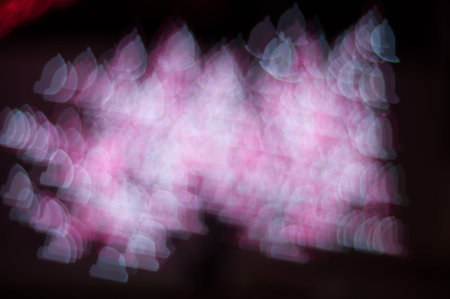 Blur image of light with shape, defocused background 