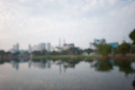 Blur image of Kuala Lumpur Cityの写真素材