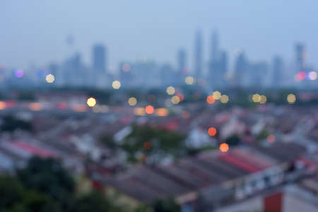 Blur light of cityの写真素材