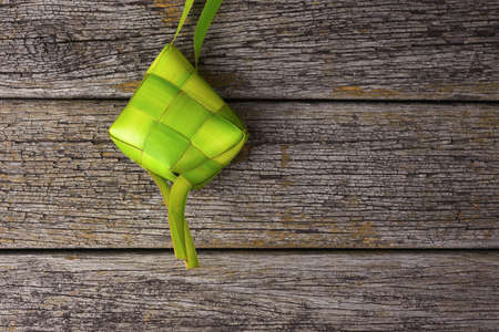 Ketupat (Rice Dumpling). Ketupat is a natural rice casing made from coconut leaf.の写真素材