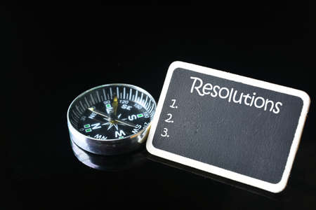 A blank list of resolutions for new yearの写真素材